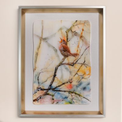 تابو آبرنگ گل ومرغ